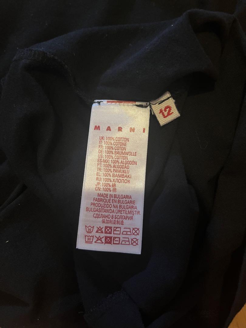 極美品　MARNI マルニ Tシャツ キッズ　12Y レディース　ロゴT