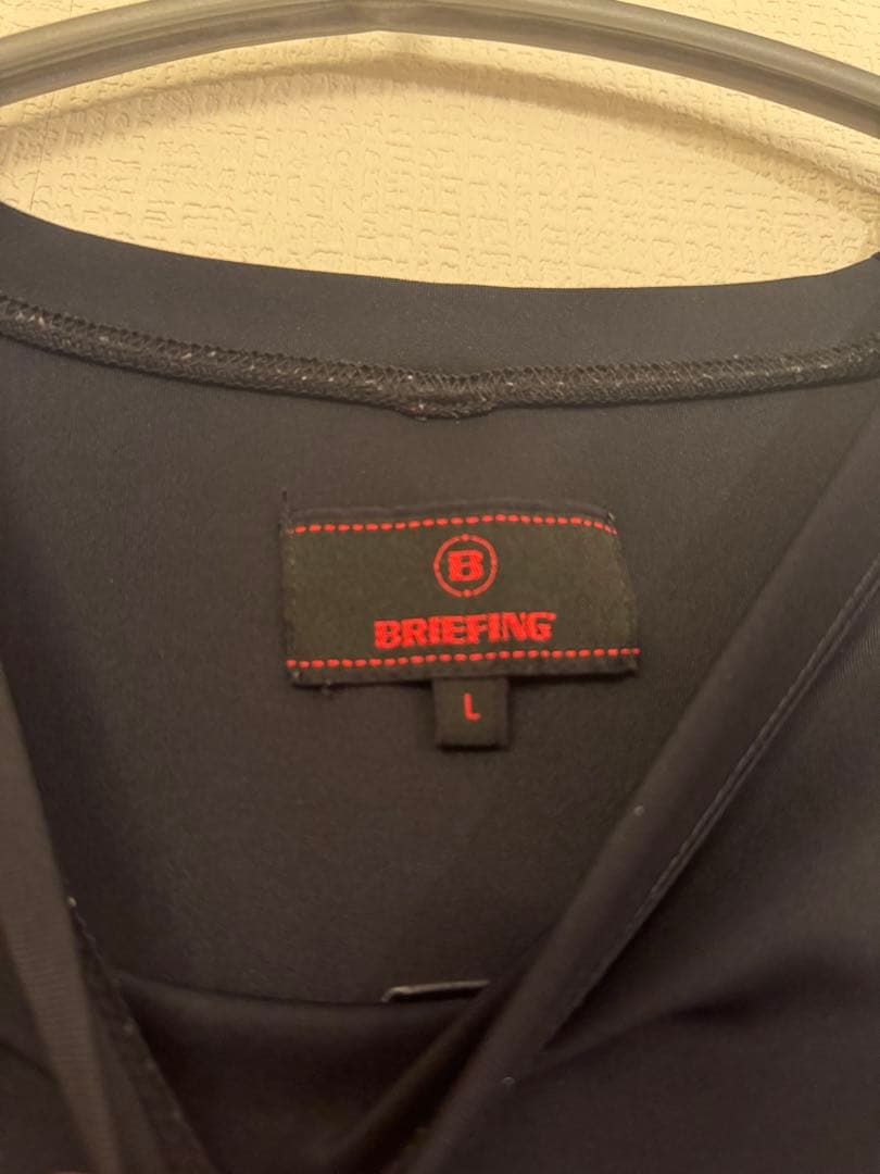 ポテンシャル BRIEFING ブリーフィング 3Dロゴクルーネック ブラックLサイズL BRIEFING GOLF ここで新しい製品を取得!