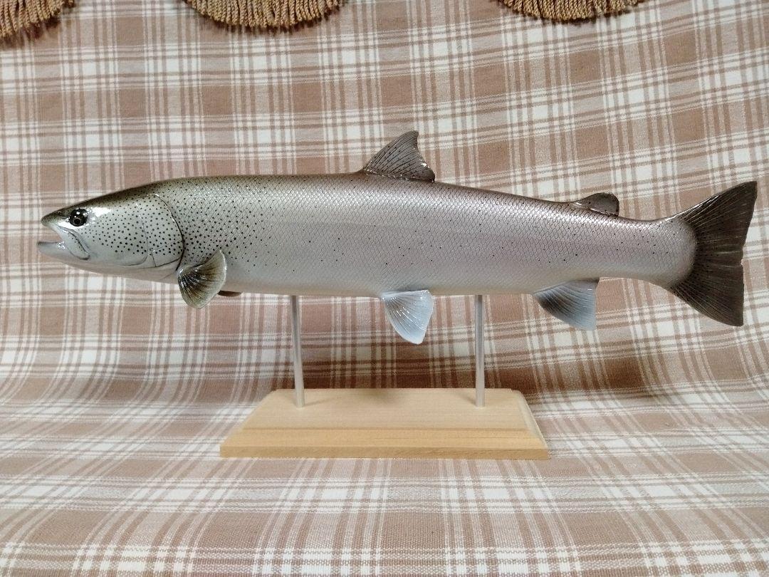 ハンドメイド　46cmイトウ 魚模型　怪魚　釣り　フィギュア　レプリカ　置物