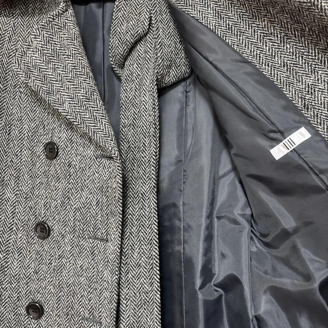 ハリスツイード】SUIT SELECTロングコート グレー サイズ11