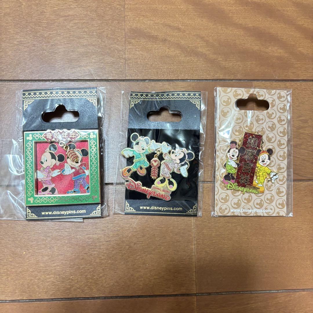 【新品未開封】香港ディズニー ピンバッジ ❼