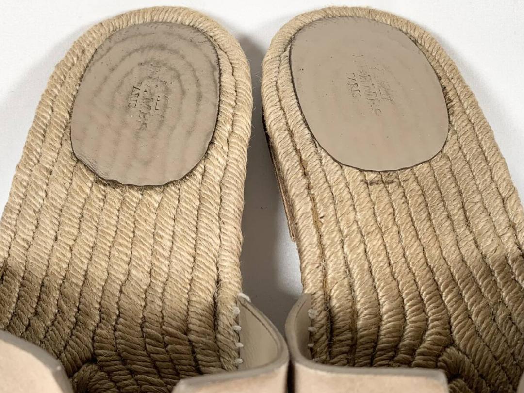 正規 美品 エルメス HERMES アンティグア エスパドリーユ