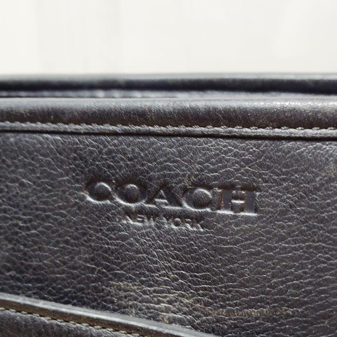 コーチ　メトロポリタン　2way　ビジネストート　ビッグトート　シボ革　黒　A4