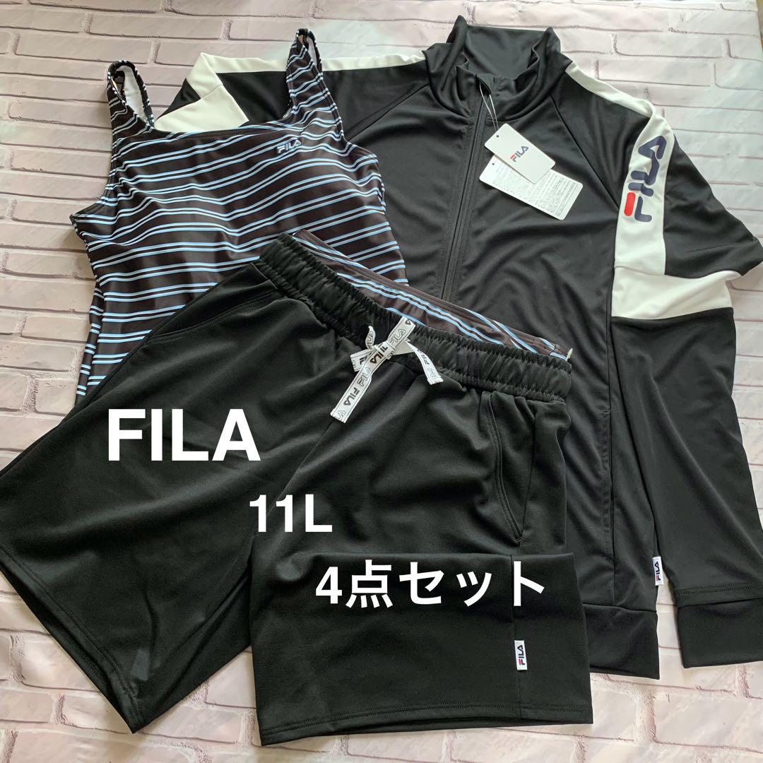 FILA ラッシュガード+タンキニ セパレート水着 4点セット 11L
