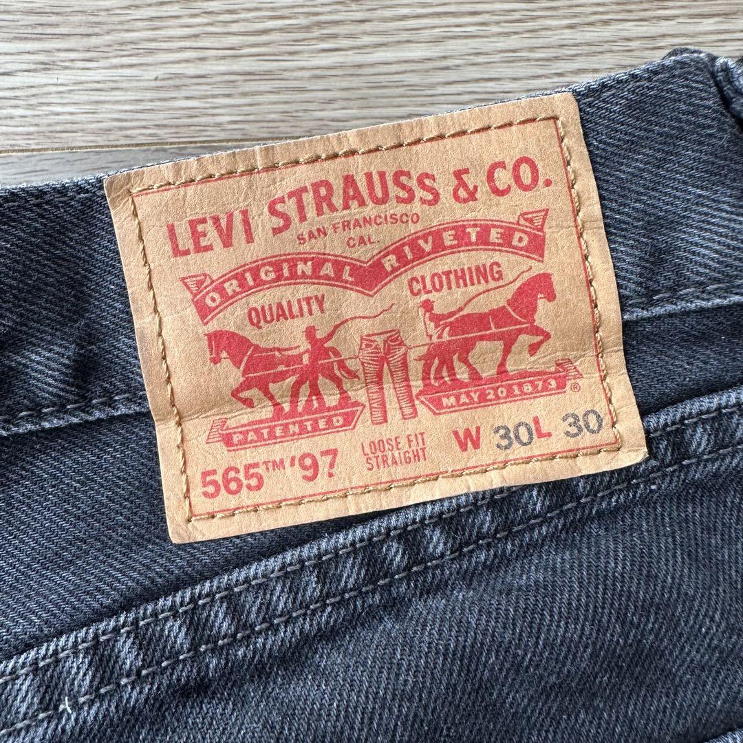 Levi's 565 97 LOOSE STRAIGHT ブラックデニム W30