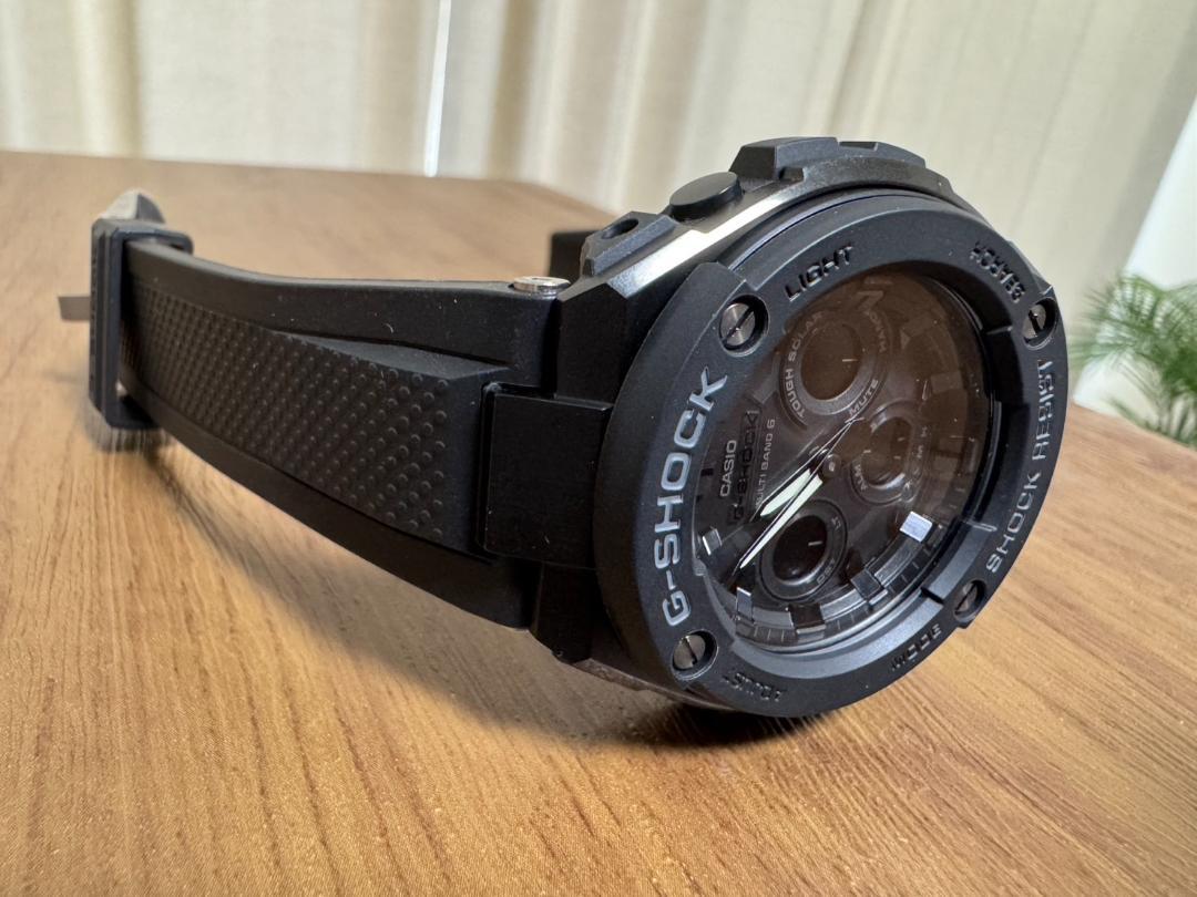 【美品】G-SHOCK G-STEEL GST-W300G-1A1JF