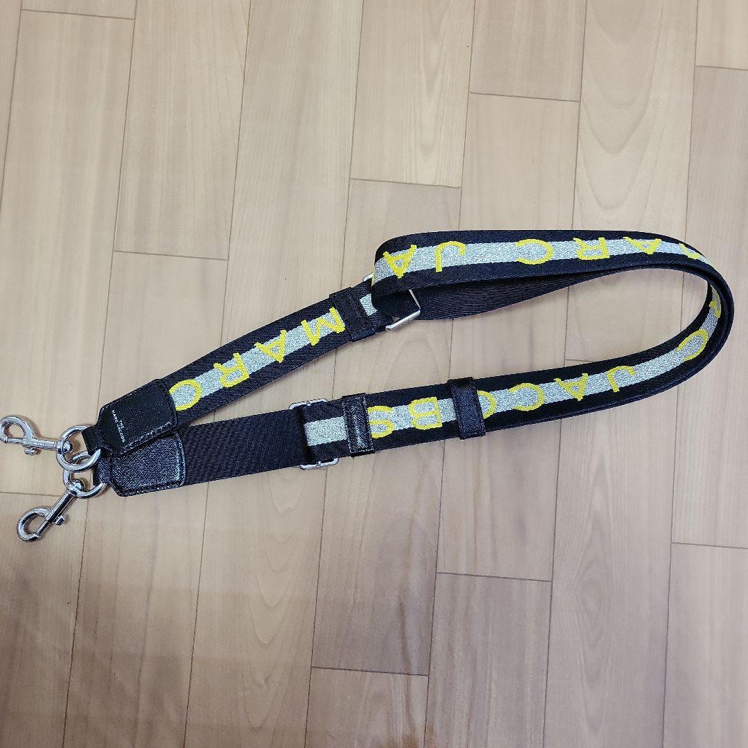 THE MARC JACOBS ストラップ 黒/黄色 ナイロン製