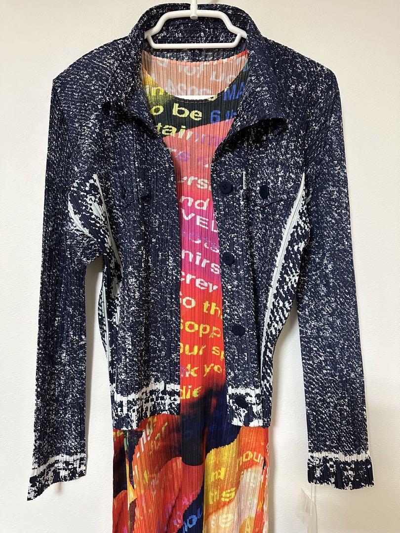 トップス PLEATS PLEASE ISSEY MIYAKE TRAIL DENIM