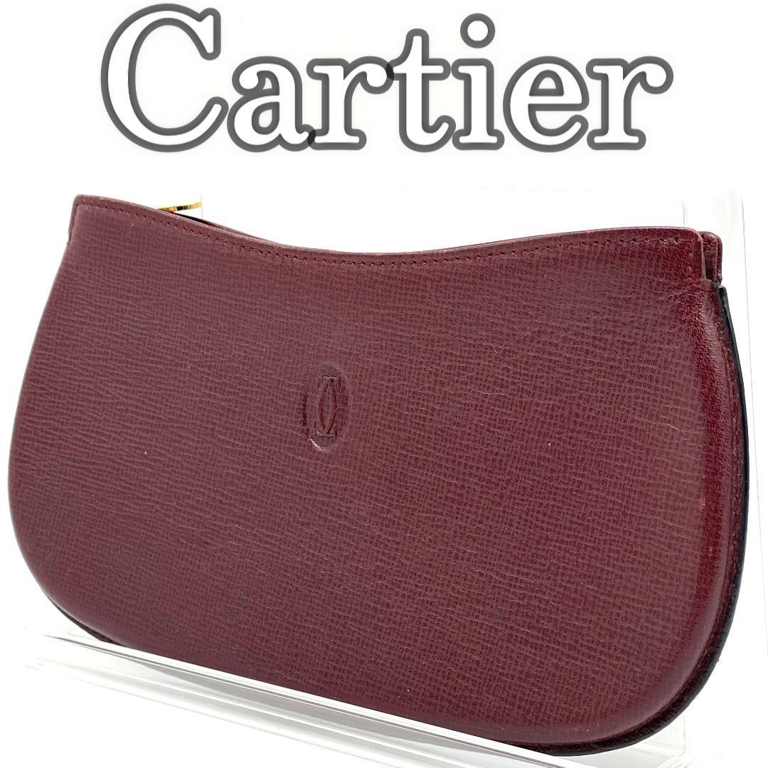 ★希少★【Cartier】カルティエ マストライン ウエストポーチ ボルドー Cartier カルティエ マストライン ボルドー 化粧ポーチの買取