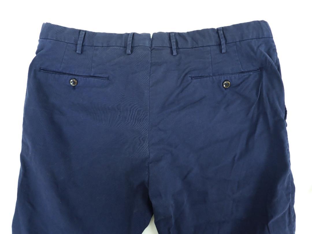 PTトリノ チノパンツ 54 XL ネイビー ストレッチ スリムフィット