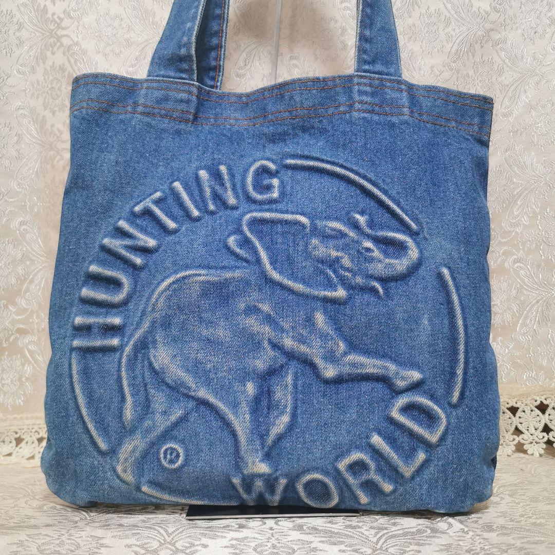 ハンティングワールド　HUNTING WORLD デニムトートバッグ