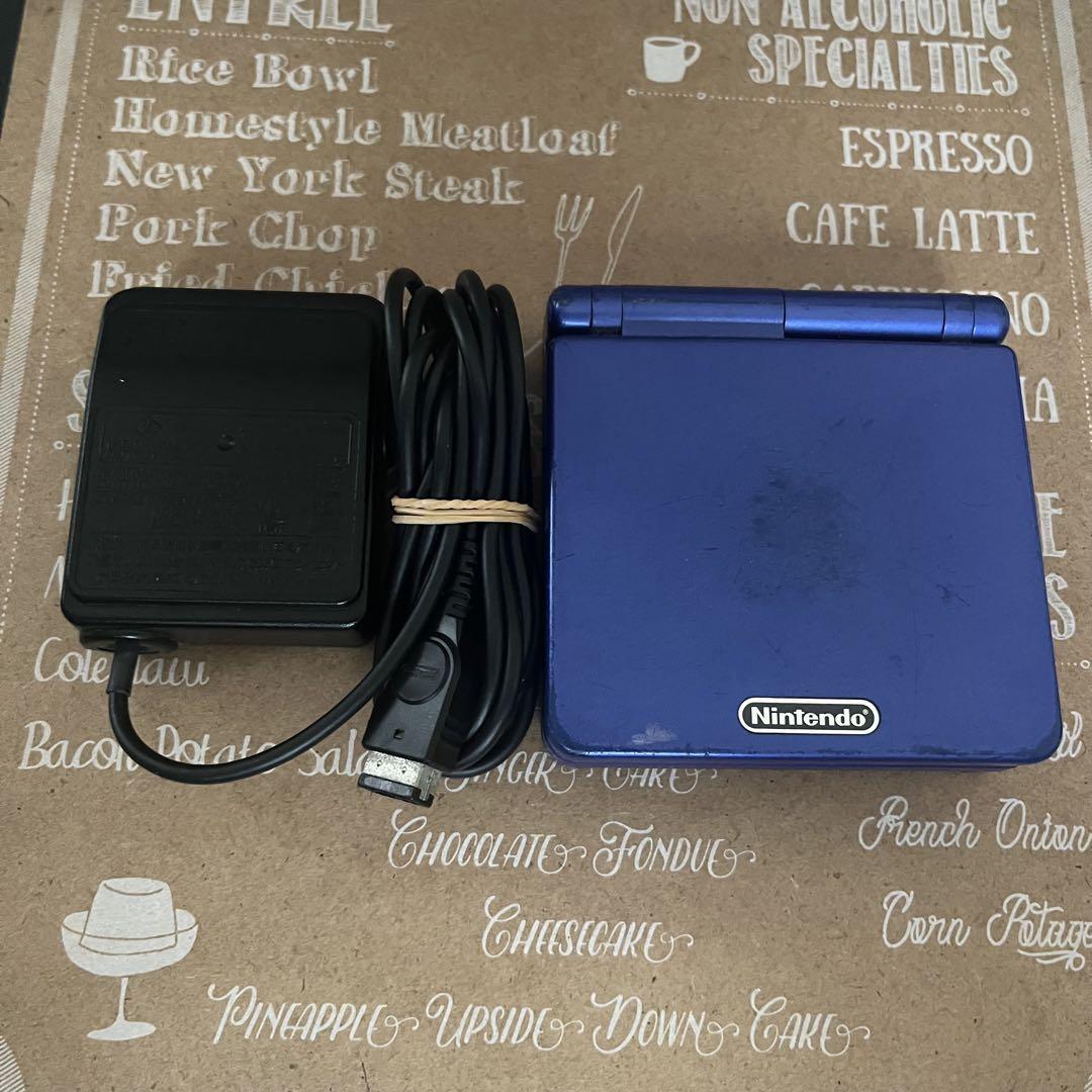 Nintendo GBA SP 青 ACアダプター付き