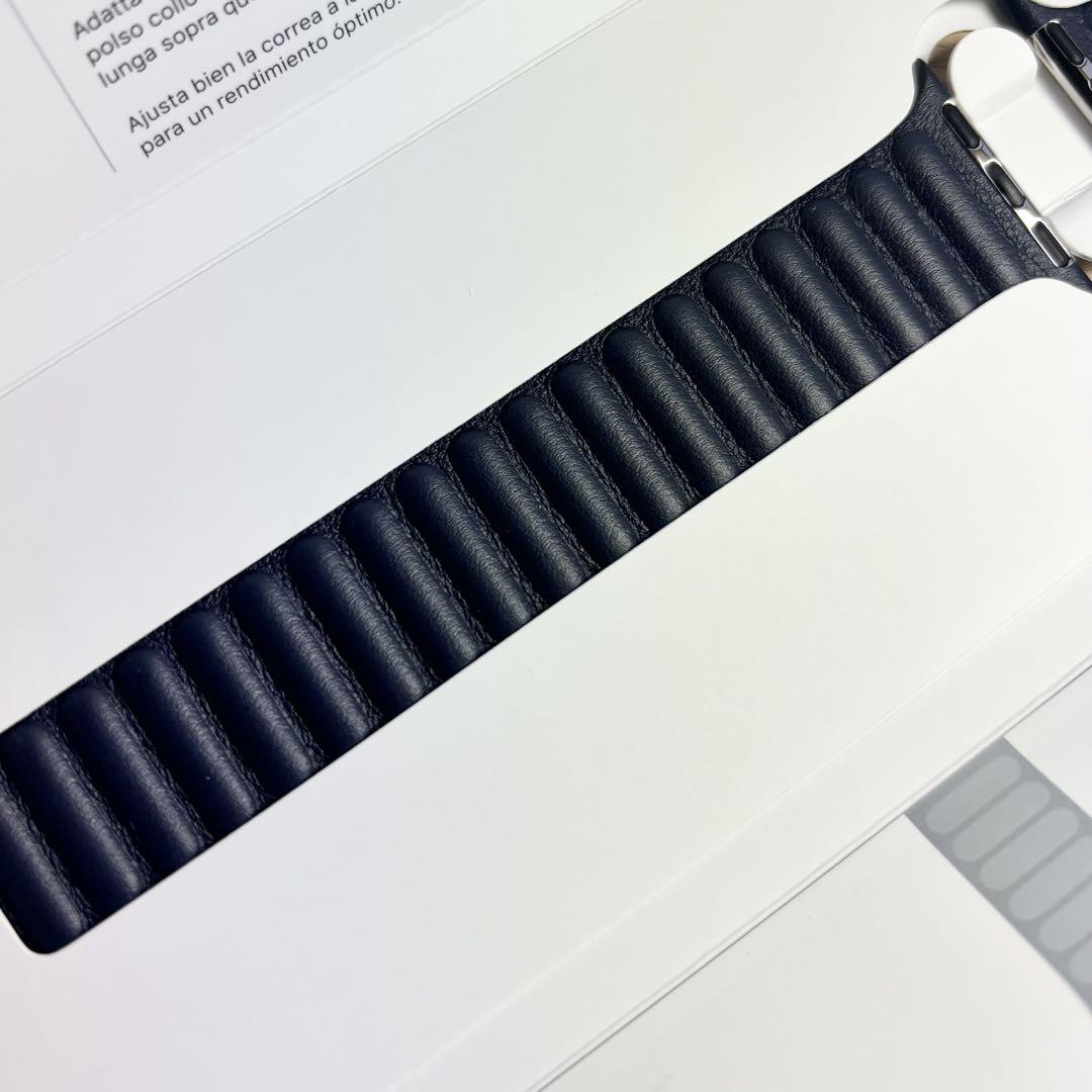 Amazon.com: Apple Watch Band - Leather Link (41mm) - Ink - M