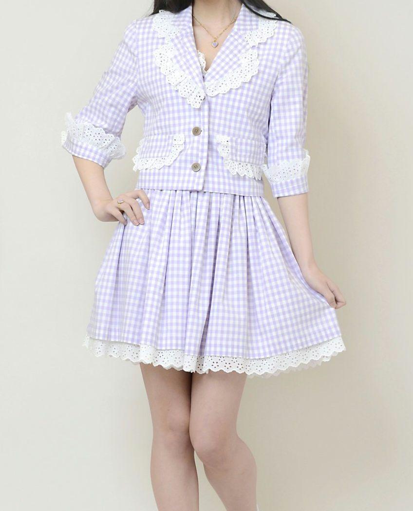 今週の新着アイテム katie❤チェック柄スカート スカート