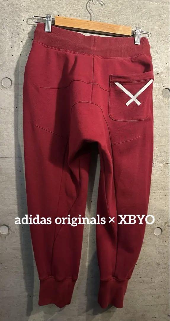 adidas ORIGINALS × XBYO バーガンディ スウェットパンツ