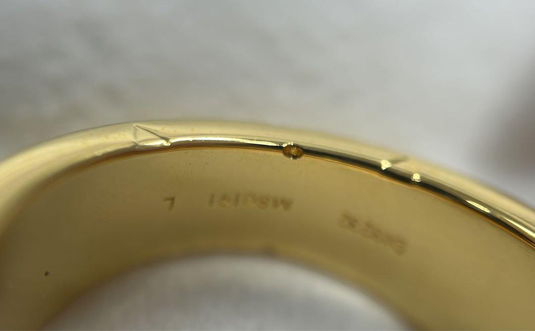 ルイヴィトン LOUIS VUITTON リング M80191 ゴールド L