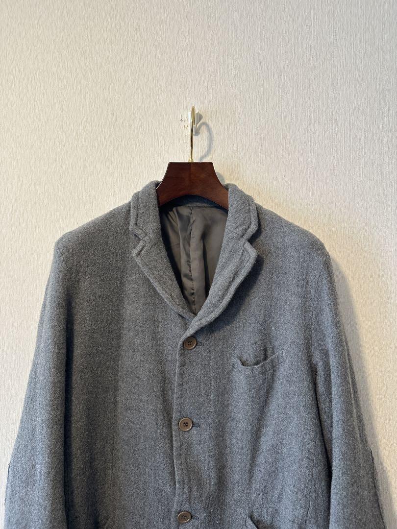 ジャケット・アウター Undercover 11AW Leather Wool Long Coat