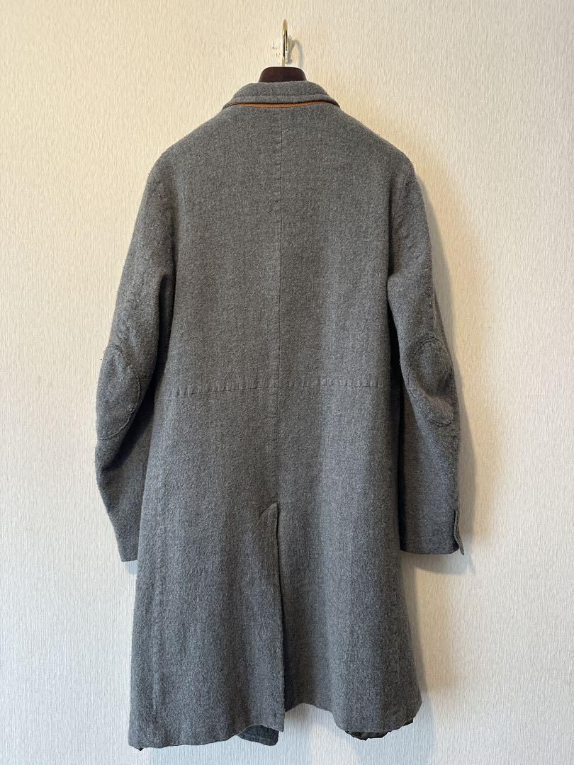 ジャケット・アウター Undercover 11AW Leather Wool Long Coat
