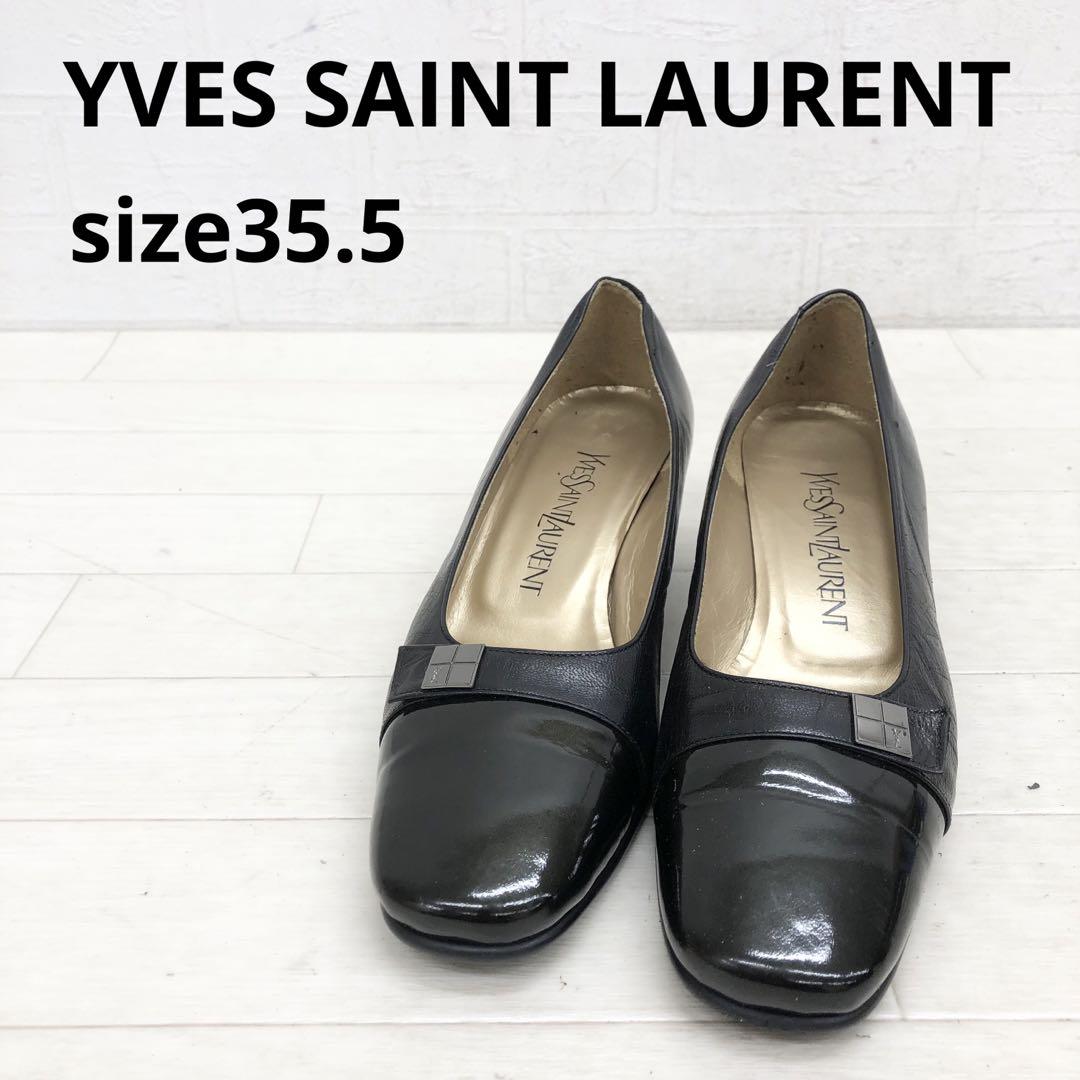ま2〓 YVES SAINT LAURENT パンプス レディース 35.5