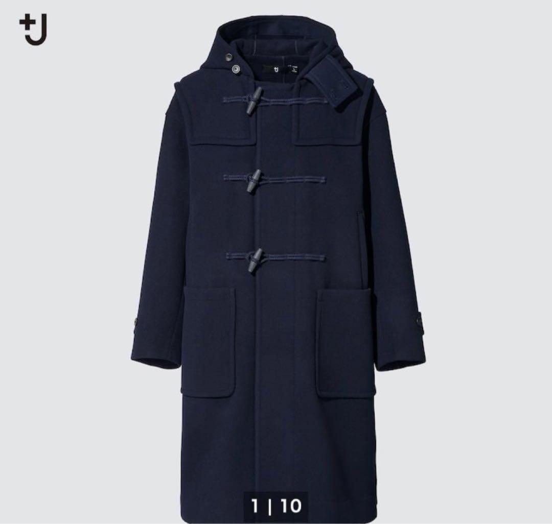 J ユニクロ ダッフルコート M ネイビー UNIQLO