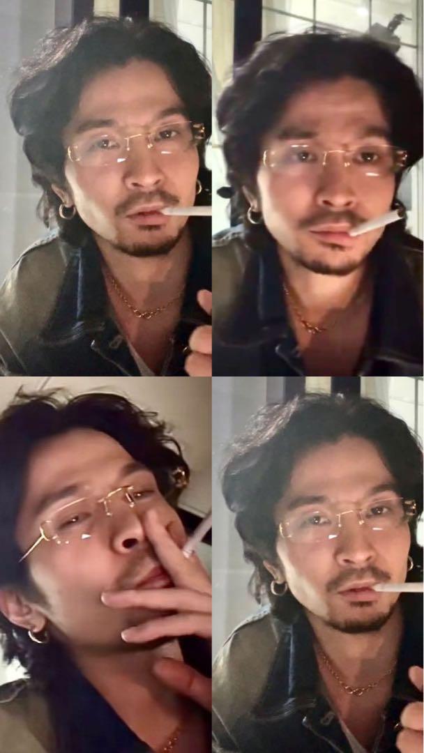 常田大希　デニムセットアップ　デニム　セットアップ　ブルー　ジャケット　パンツ