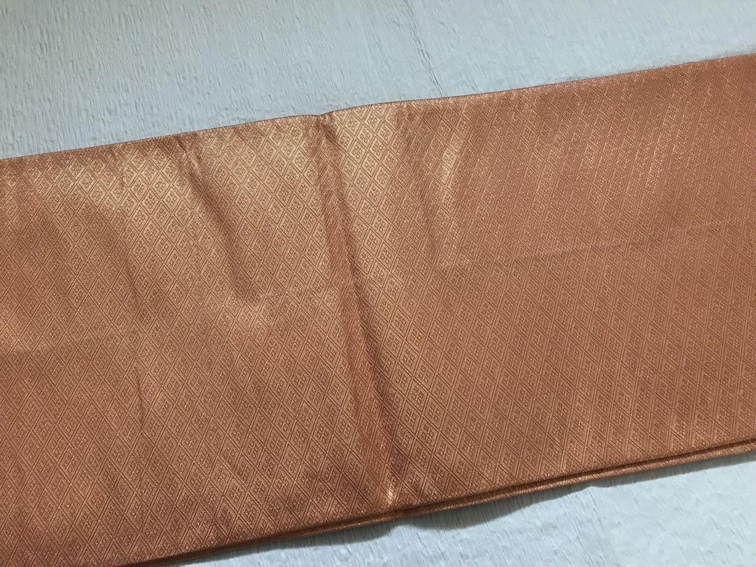 佐賀錦のフォーマルな袋帯　手刺繍　松　正絹