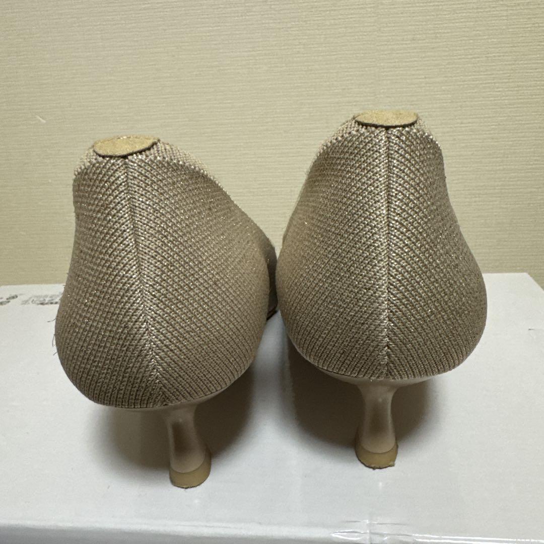 Tracy Pro] ポインテッドトゥ チャンキーヒール パンプス