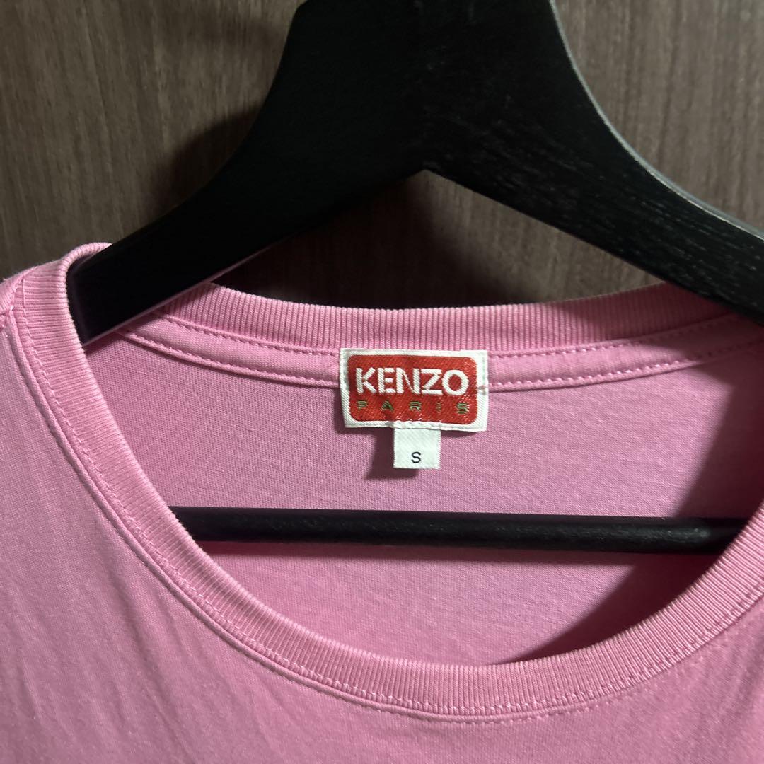 KENZO ピンク Tシャツ S ライオン刺繍 - メルカリ