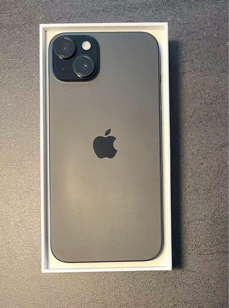 iphone 15 Plus 128GB バッテリ100% ブラック充放電54回