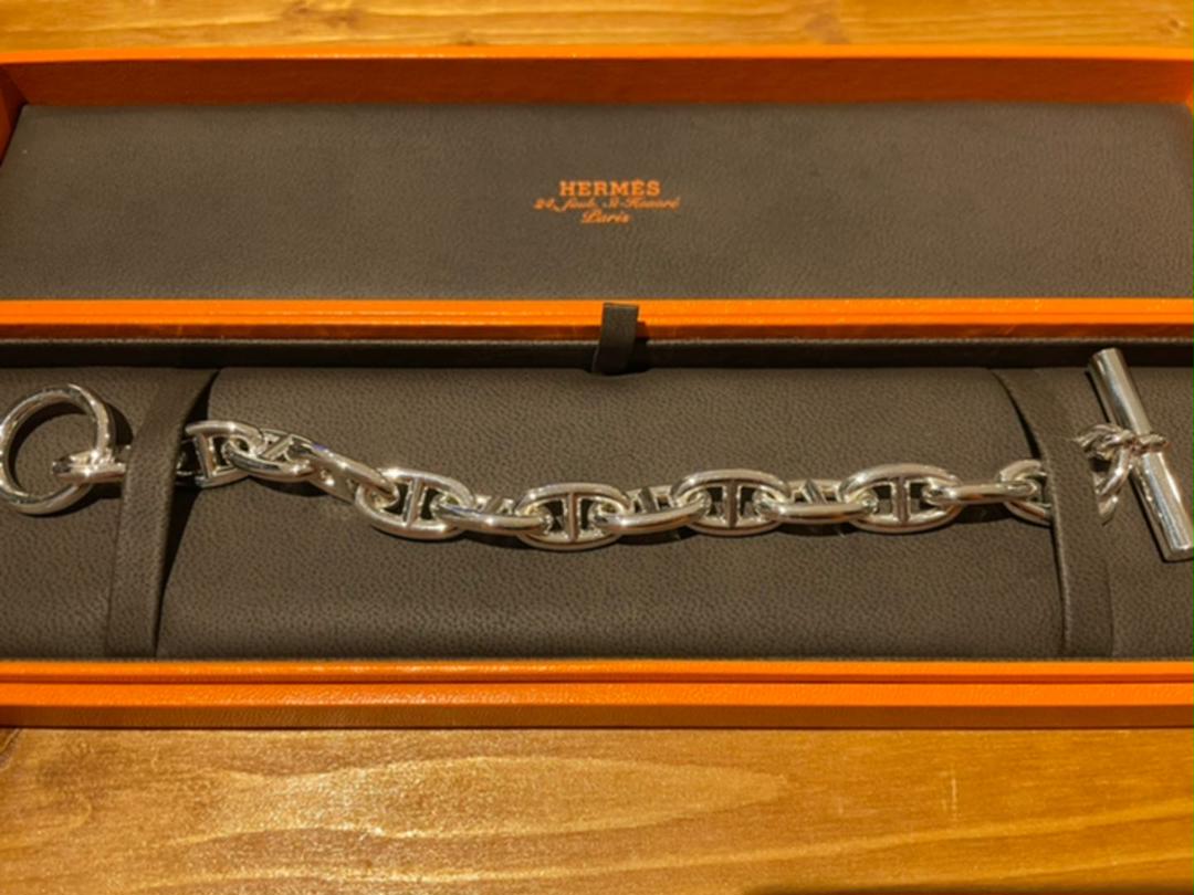 正規品」 【Chika様専用】エルメス シェーヌダンクル GM 13コマ 長期保証 新品 国内正規品 HERMESシェーヌダンクル GM13 エルメス ブレスレット