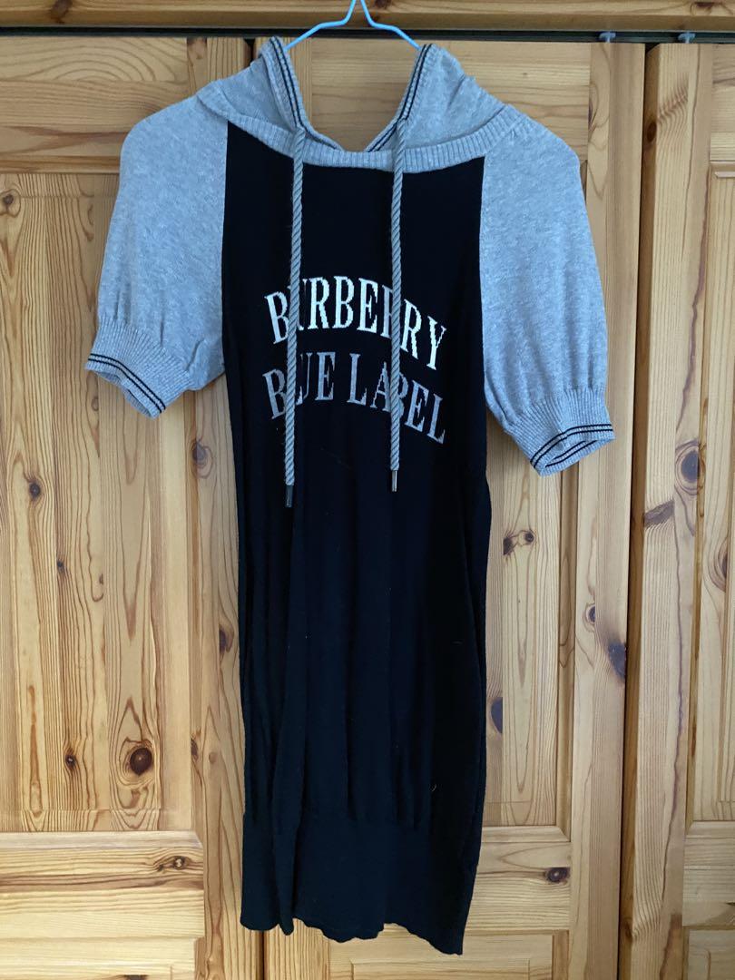 BURBERRY BLUE LABEL フード付きワンピース 38
