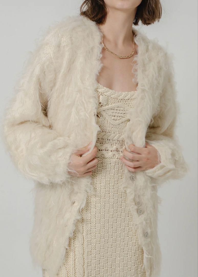 【値下】Eaphi SHAGGY KNIT CARDIGAN Eaphi SHAGGY KNIT CARDIGAN