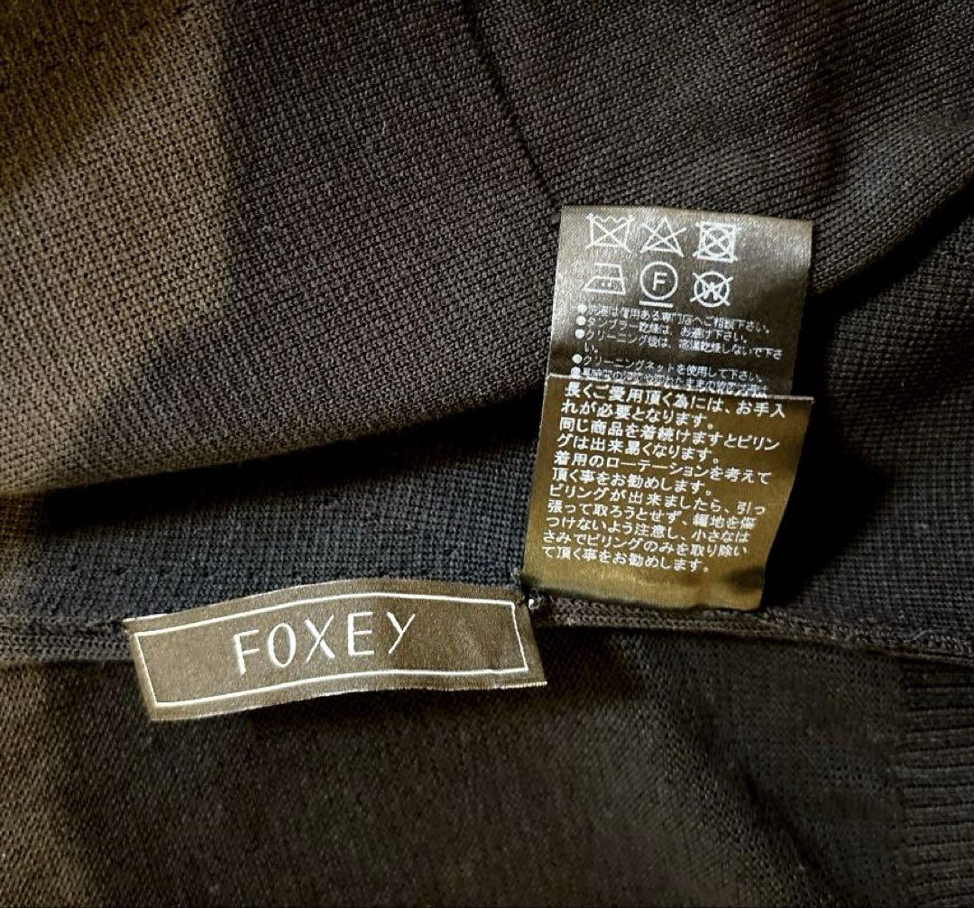 FOXYジャケットカーディガン38ネイビー