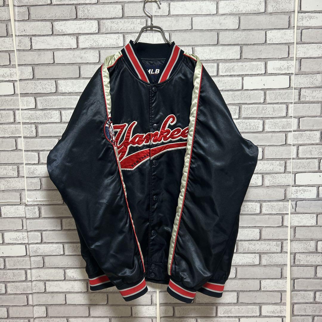 《大人気》MLB☆ニューヨークヤンキース ジャケット センタービッグロゴ XL