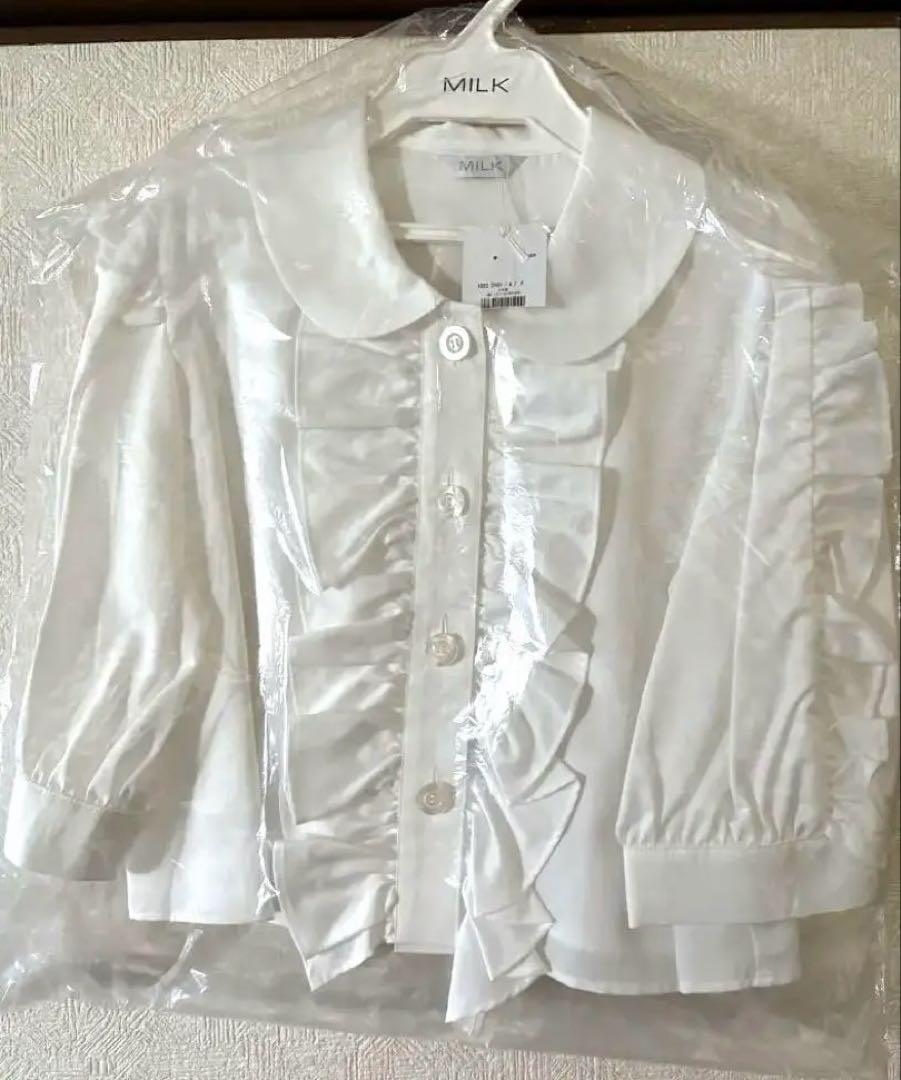 【新品】MILK レジーブラウス オフホワイト M