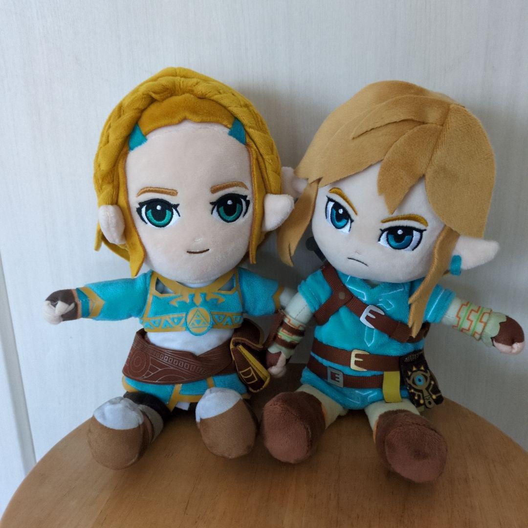 ゼルダ　リンク　蛮族装備　ゼルダの伝説　ぬいぐるみ セット ゼルダの伝説 リンクとゼルダ ぬいぐるみセット - メルカリ