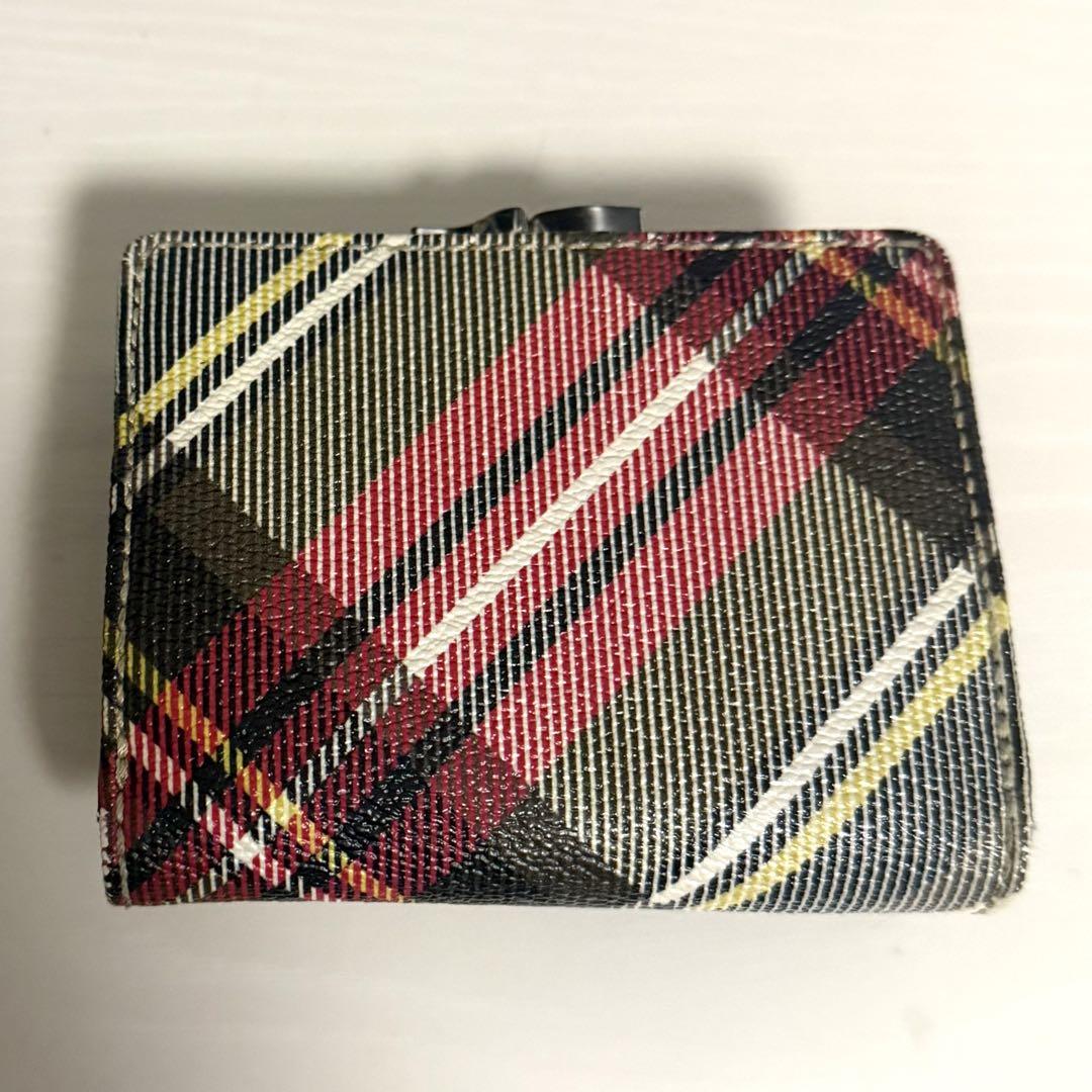 Vivian Westwood Derby チェック柄 三つ折り がま口 財布