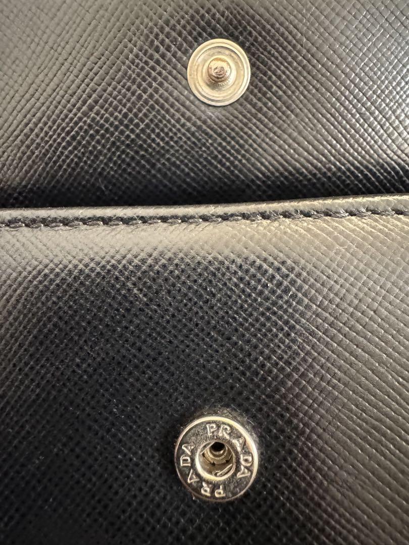 PRADA プラダ 三つ折り財布 ブラック