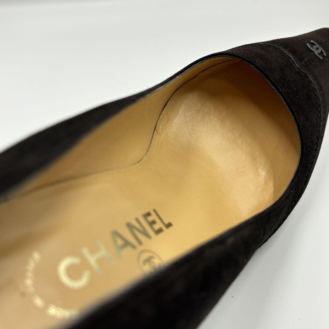 【美品】CHANEL シャネル ココマーク スエード パンプス 美品】CHANEL シャネル ココマーク スエード パンプス 靴