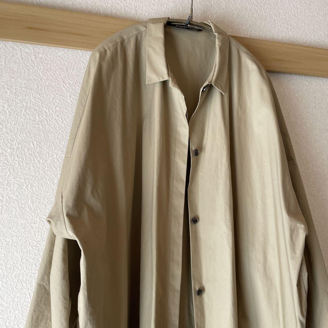 mizuiro ind ミズイロインド　ワイドシャツライクコート