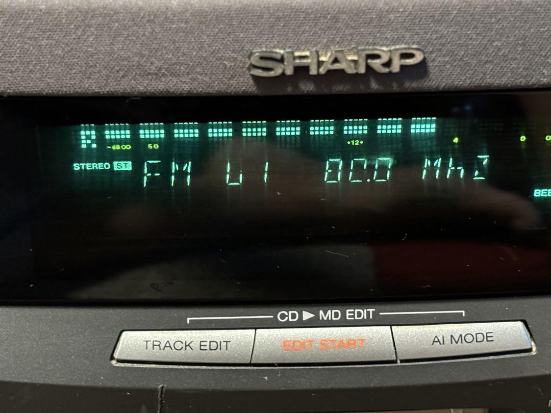 CD/MD システム MD-Z1-B シャープ SHARP CDジャンク - メルカリ