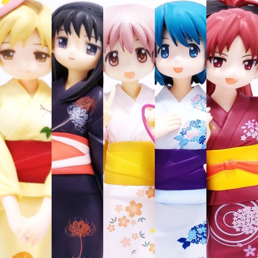フリーイング 魔法少女まどか☆マギカ 浴衣Ver 5体 フリーイング 魔法少女まどか☆マギカ 浴衣Ver 5体