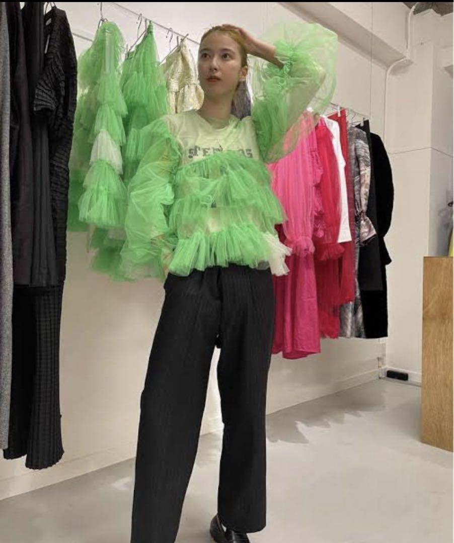 VIVIANO チュールトップス VIVIANO tシャツ 「VIVIANO/ヴィヴィアーノ」「STUDIOUS別注