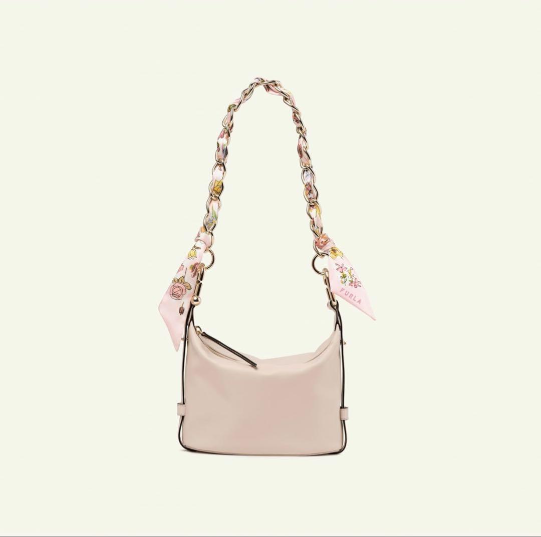 【美品】フルラ 2025年春モデルNUVOLA ミニバッグ&バッグハンドルセット