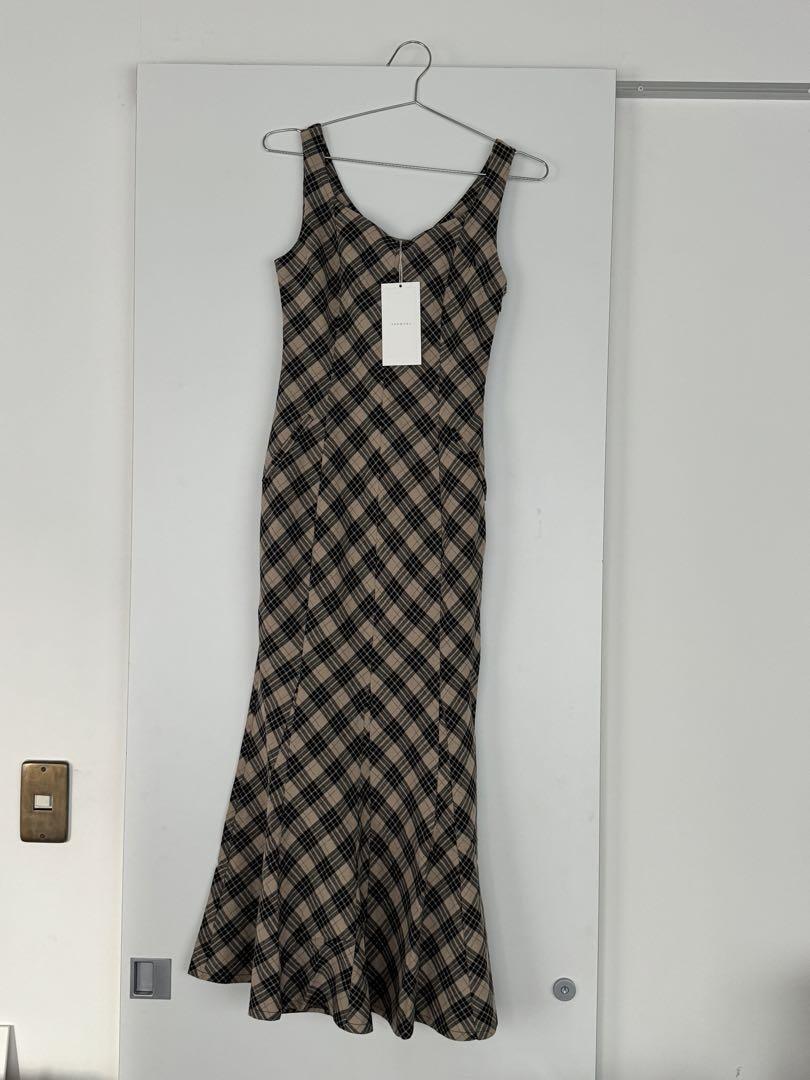 ワンピース andmary Alicia check dress ANDMARY】Alicia check dress