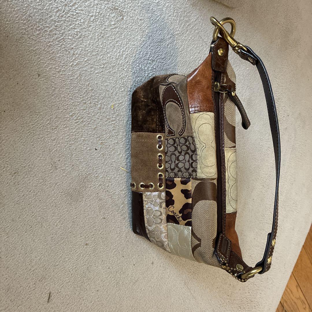 COACH コーチ パッチワーク スモール ハンドバッグ ミニバッグ