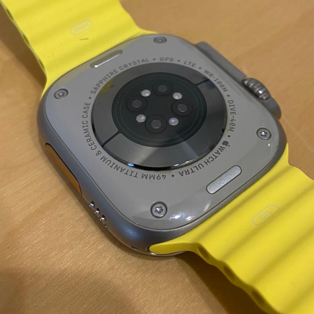 Apple Watch Ultra 49mm オーシャンバンド　イエロー