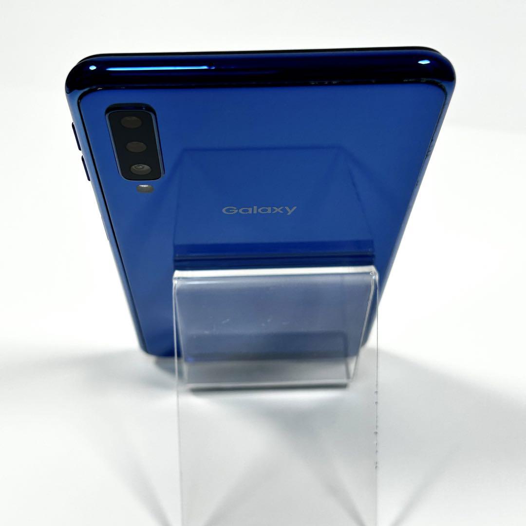 画面美品☆Galaxy A7 SM-A750C ブルー 楽天モバイル版