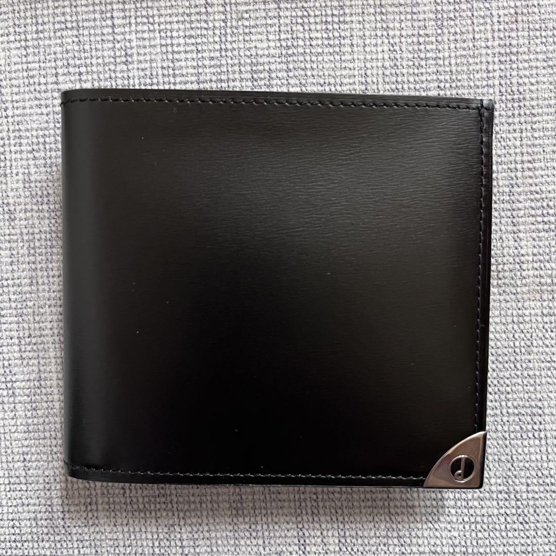 dunhill 黒 二つ折り財布 dunhill ダンヒル 二つ折り財布 財布 黒色 - メルカリ