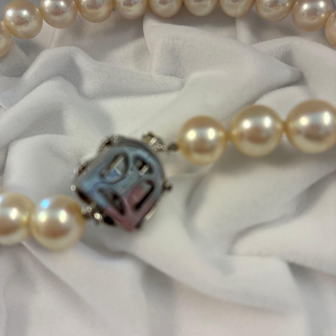 美品 本真珠 8〜8.5mネックレス 美品 本真珠 8〜8.5mネックレス